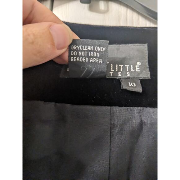 Carole Little Women's Black Long Sleeve Velvet Rayon-Silk Jacket Size 10 - Picture 4 of 4